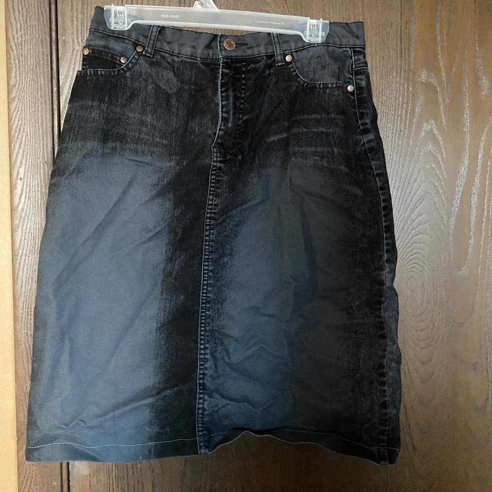 This beautiful faded black skirt!